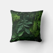 暗い背景離れにさまざまな植物の クッション (裏面)