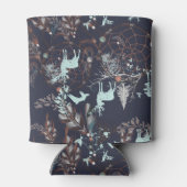 暗い自然ボホの部族のパターンで輝く 缶クーラー (裏面)