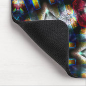 暗い色と照明の形をした砂地 マウスパッド (コーナー)