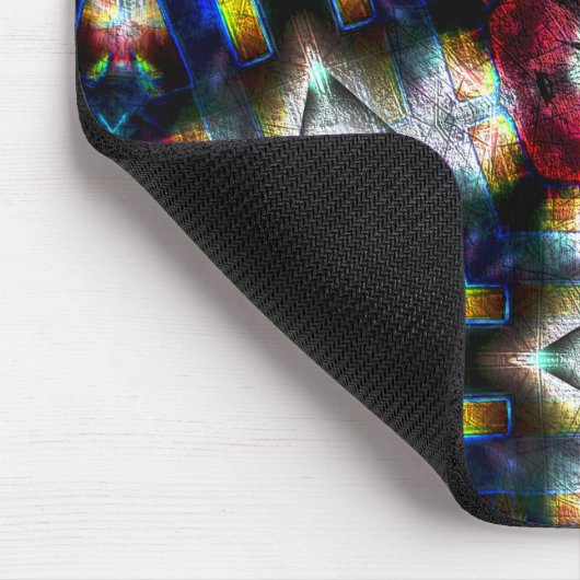 暗い色と照明の形をした砂地 マウスパッド (コーナー)