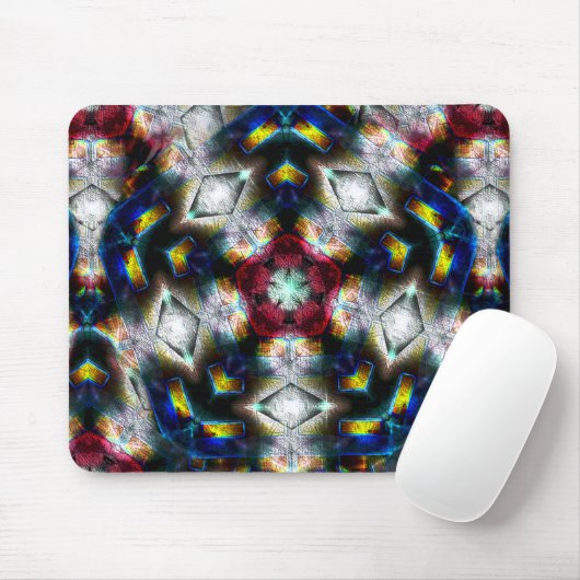 暗い色と照明の形をした砂地 マウスパッド (マウス)