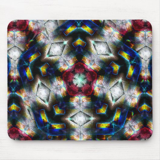 暗い色と照明の形をした砂地 マウスパッド (正面)