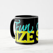 暗い色のためのおもしろいのサイズ マグカップ (正面左)