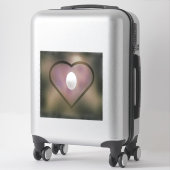 暗い色は白白熱［赤熱］光を放つい球を聞く シール (スーツケース)