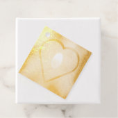 暗い色は白白熱［赤熱］光を放つい電球のシールを聞く フェイバータグ (箱)