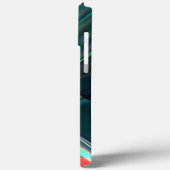 暗い色合いのツイスト曲線からシルバーライト Case-Mate iPhoneケース (裏面 / 左)