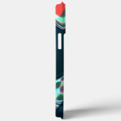 暗い色合いのツイスト曲線からシルバーライト Case-Mate iPhoneケース (裏面 / 右)