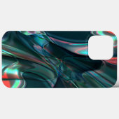 暗い色合いのツイスト曲線からシルバーライト Case-Mate iPhoneケース (裏面 (横))