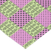 暗い色数々のの色調でレトロな幾何学的 テーブルクロス (アングル)