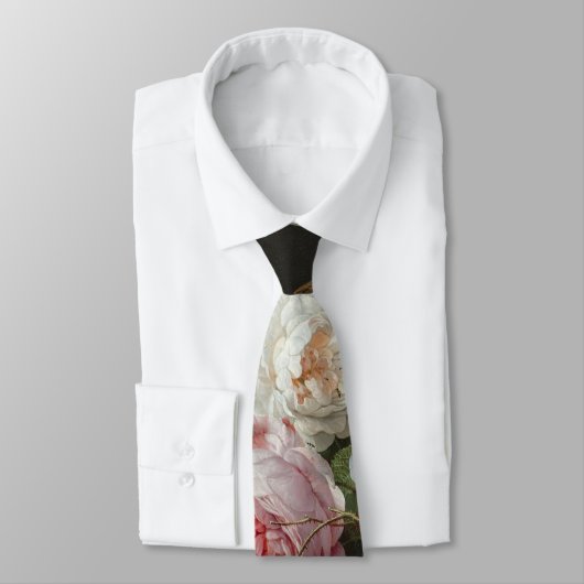 暗い花の静物画のタイ ネクタイ (タイ)