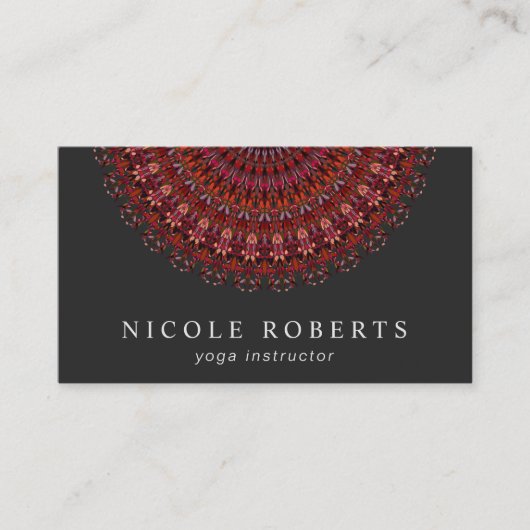 暗い花園の曼荼羅 名刺 (正面)