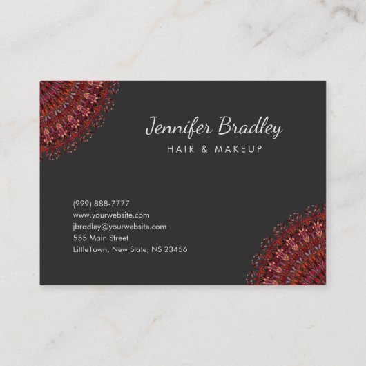 暗い花園の曼荼羅 名刺 (裏面)