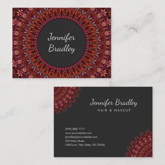 暗い花園の曼荼羅 名刺 (正面/裏面)