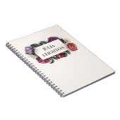 暗い花模様 ノートブック (右側)