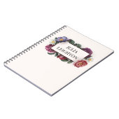 暗い花模様 ノートブック (左側)