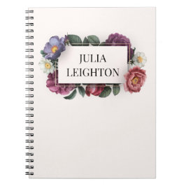 暗い花模様 ノートブック