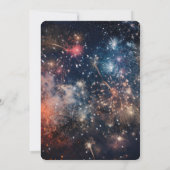 暗い花火を作成すカラフルる 招待状 (裏面)