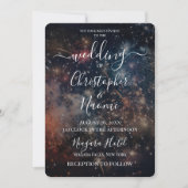 暗い花火を作成すカラフルる 招待状 (正面)