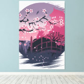 暗い花 キャンバスプリント (インサイチュ (ウッドフロア))