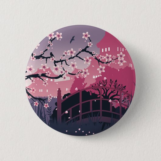 暗い花 缶バッジ (正面)