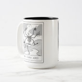 暗い芸術のマグ ツートーンマグカップ (正面左)