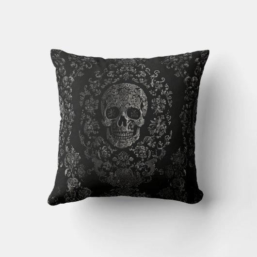 暗い華美スカル クッション (裏面)