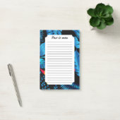 暗い葉の夏の熱帯ハミングバード ポストイット (オフィス)