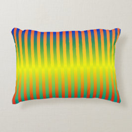 暗い虹と明るい虹(ストライプ) アクセントクッション