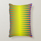 暗い虹と明るい虹(ストライプ) アクセントクッション (正面(垂直))