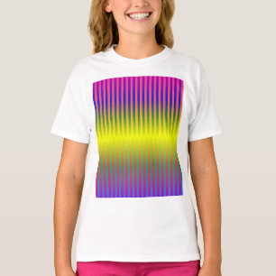 暗い虹と明るい虹(ストライプ) Tシャツ
