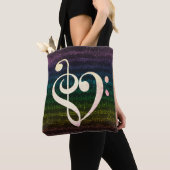 暗い虹のトート トートバッグ (クローズアップ)