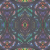 暗い虹の抽象的な水彩画アート シール (正面)
