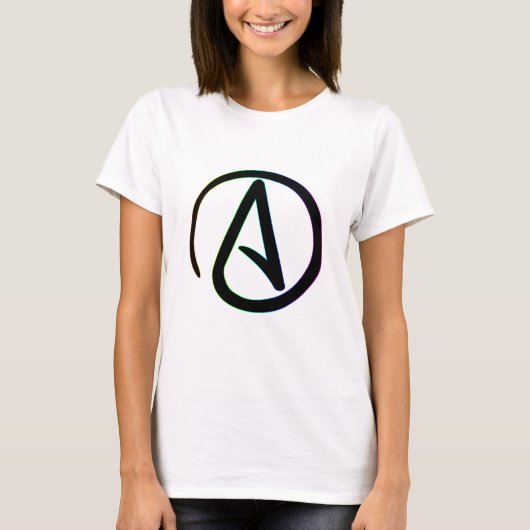 暗い虹の無神論者 Tシャツ (正面)