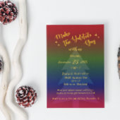 暗い虹のYuletideの休日のパーティ 招待状