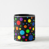 暗い虹はマグに斑点を付けます マグカップ (中央)