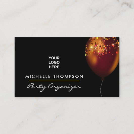 暗い虹色バルーンイベントコーディネーター 名刺 (正面)