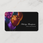 暗い虹色バルーンイベント業界QRコード 名刺 (正面)