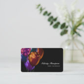 暗い虹色バルーンイベント業界QRコード 名刺 (スタンド正面)