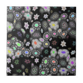 暗い虹Millefiori タイル (正面)