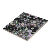 暗い虹Millefiori タイル (側面)