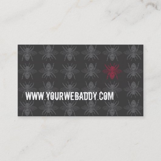 暗い蜂の名刺 名刺 (正面)