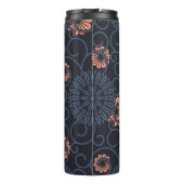 暗い装飾された円のヴィンテージシームレス タンブラー (裏面)