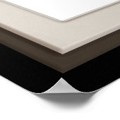 暗い装飾フレームオーバーレイ ポスター (角)