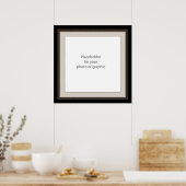 暗い装飾フレームオーバーレイ ポスター (キッチン)