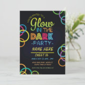 暗い誕生会の招待の菓子16の白熱 招待状 (スタンド正面)