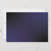 暗い誕生日で輝くダ絵を描ンスパーティー写真 招待状 (裏面)