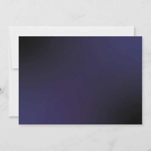 暗い誕生日で輝くダ絵を描ンスパーティー写真 招待状 (裏面)