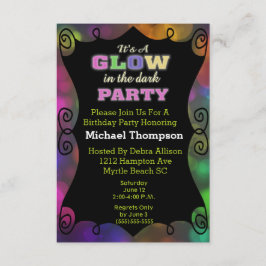 暗い誕生日招待状 招待状