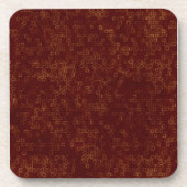 暗い赤の金ゴールドマス コースター (正面)