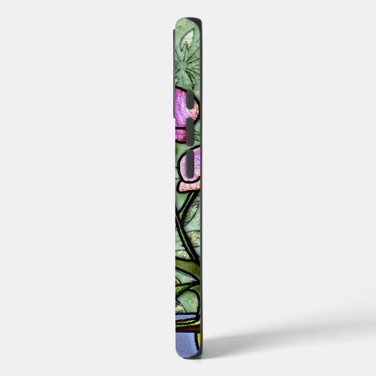 暗い赤紫色と子猫(パーソナライズされた) Case-Mate iPhoneケース (裏面 / 左)